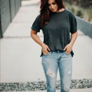 Chelsea Deboer by Lily and Lottie rolled cuff tee